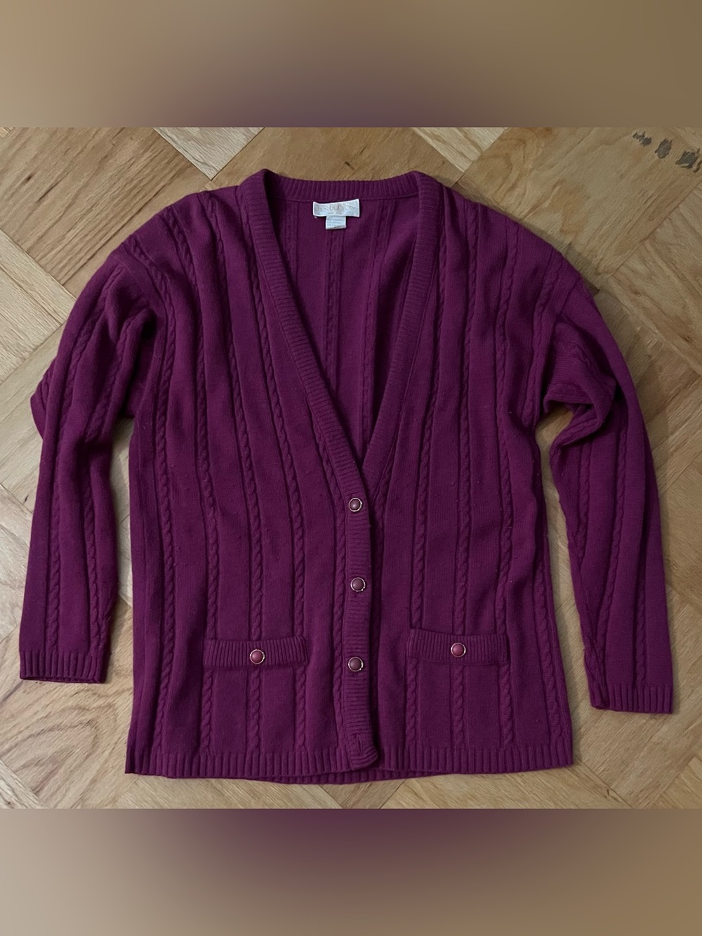 Women's Vintage Sophisticates Pendleton Maroon Wool Sweater